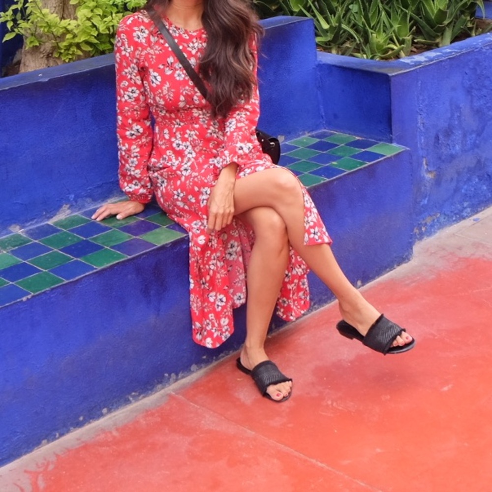 Nobody’s Child Ref Floral 2 Slit Midi Dress